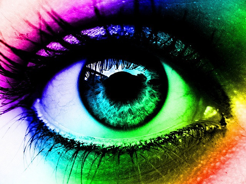 Fun Fact Iris Photo: your eyes are not green!
